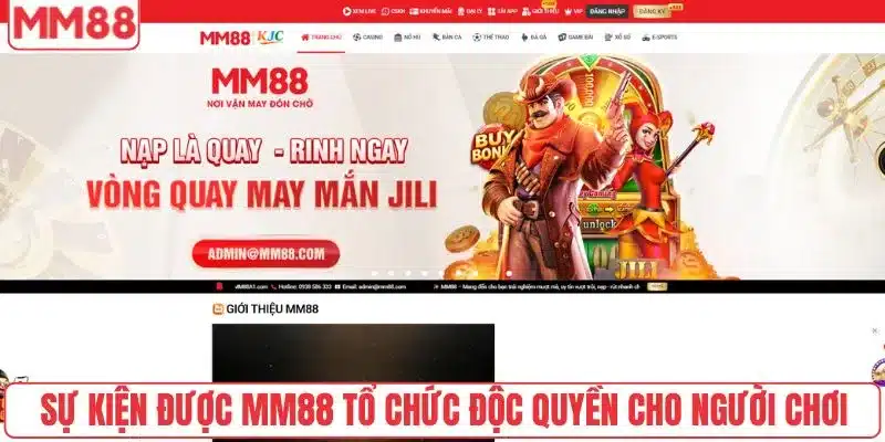 Vòng Quay May Mắn - Cơ Hội Vàng Dành Cho Người Chơi MM88 3 Sự kiện được MM88 tổ chức độc quyền cho người chơi